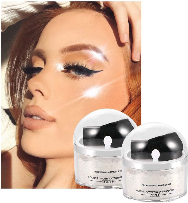 GULGLOW99 New Diamond Silver Dust Shimmery Shiny Face Makeup Powdery Highlighter Combo Highlighter  (SILVER)
