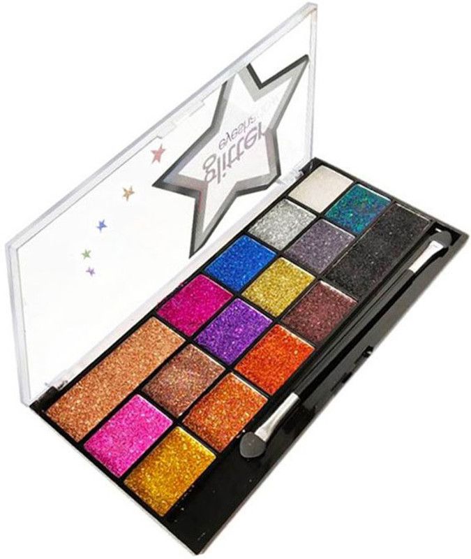 HD Fashion Classic Glitter Eye Shadow Pallet 27 g  (multicolor)
