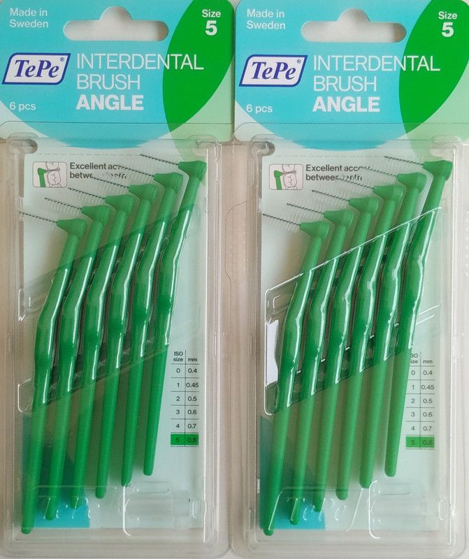 TePe Green ANGLE Interdental Soft Toothbrush  (2 Toothbrushes)