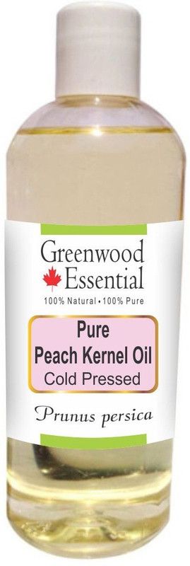Greenwood Essential Pure Peach Kernel Oil (Prunus persica) 100% Natural Therapeutic Grade Cold Pressed  (200 ml)