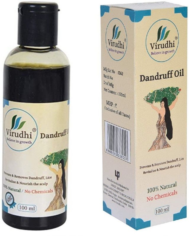 Virudhi Dandruff Oil 100 % Natural with Ayurvedic Medicine Properties. Hair Oil  (100 ml)