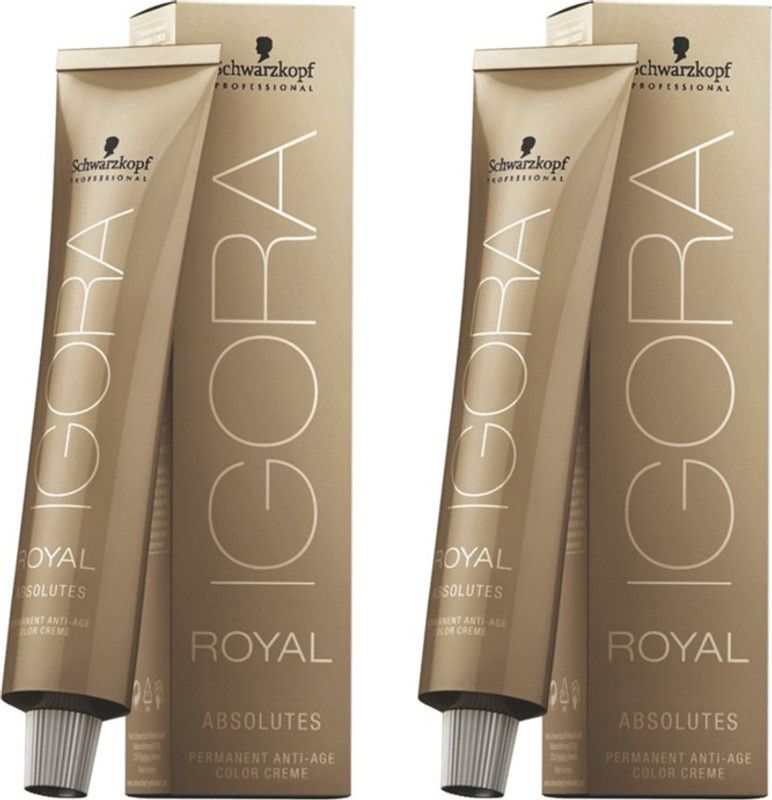 Schwarzkopf Igora Royal Cream Absolute Brown Pack of 2 , Dark Blonde Natural Auburn 6-06