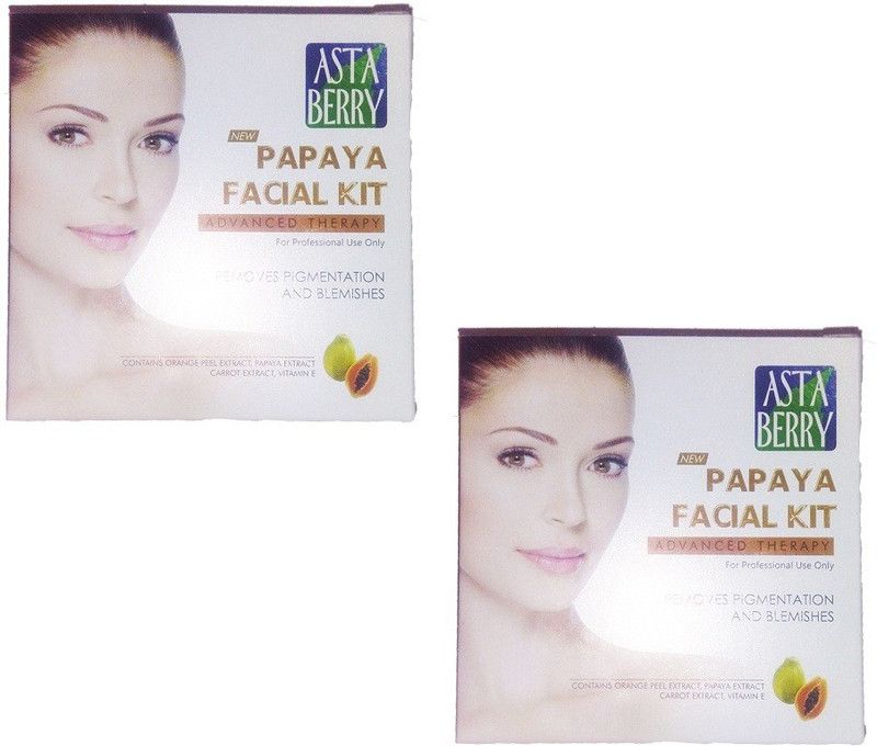 ASTABERRY Papaya Facial Kit 33g Pack Of 2  (33 g)