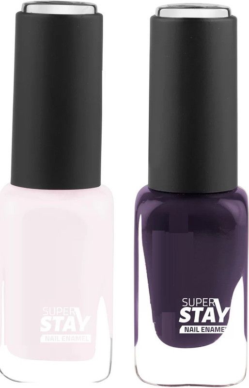 ADJD super stay Premium Matte Nail Polish Matte finish WHITE, PURPLE