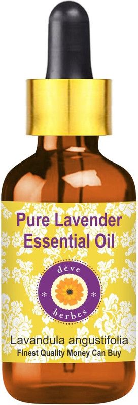 deve herbes Pure Lavender Essential Oil (Lavandula angustifolia) with Glass Dropper 100% Natural Therapeutic Grade Steam Distilled  (15 ml)