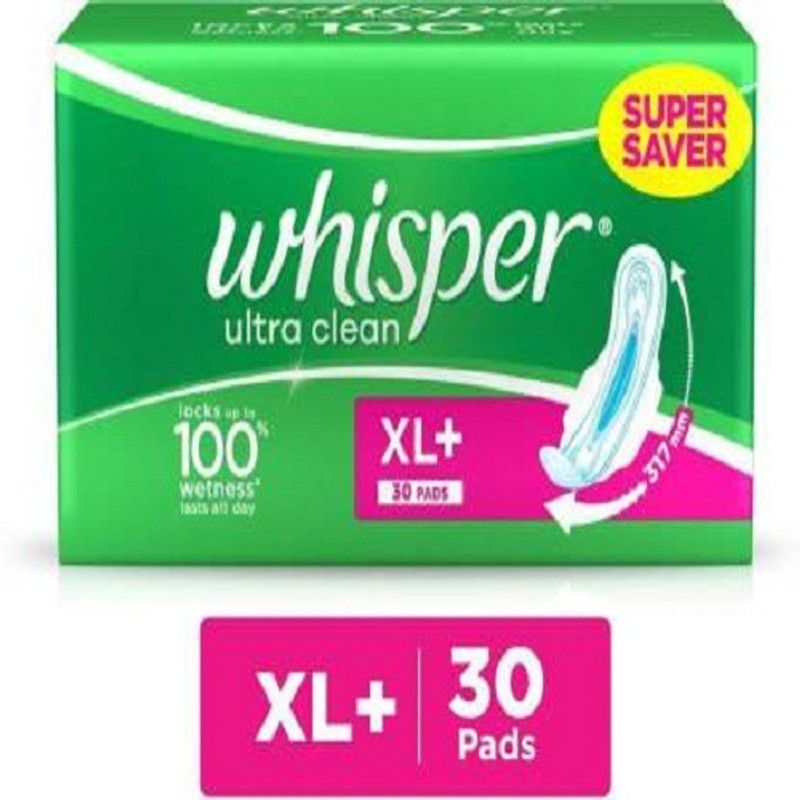 Whisper Ultra clean pack of 30 Sanitary Pad