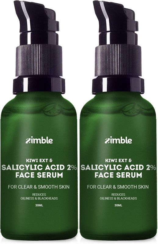 ZIMBLE Salicylic Acid Face Serum for Acne, Blackheads Men & Women Pack of 2  (60)