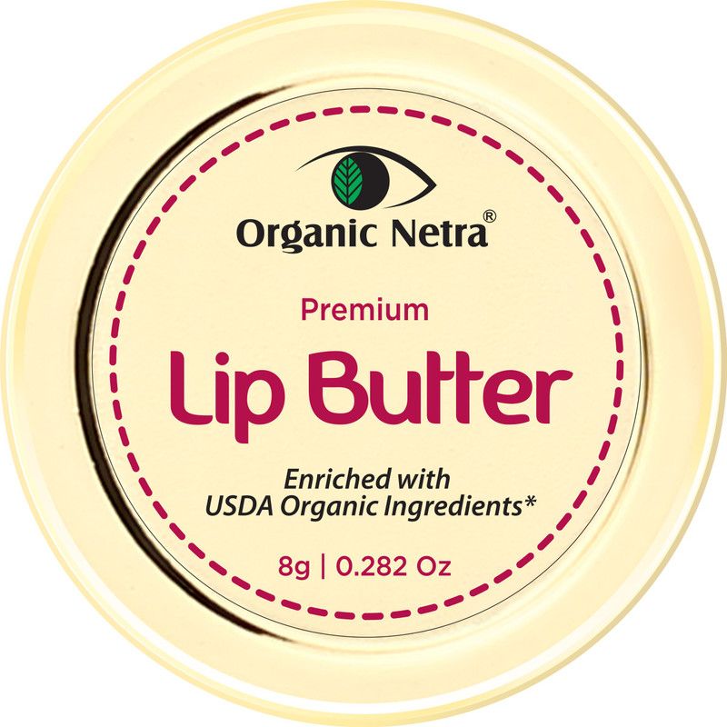 Organic Netra Lip Butter heal dryness and Chapped Lips, Unisex ROSE  (Pack of: 1, 8 g)