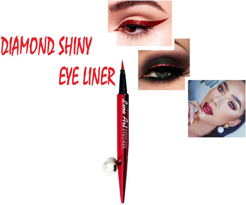 NADJA REDISH LINER ART SHIMMERY SHINY PEN EYE LINER 1.5 ml  (RED)