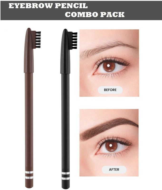 JANOST 3D PERFECT EYEBROW PENCIL  (BROWN, BLACK)