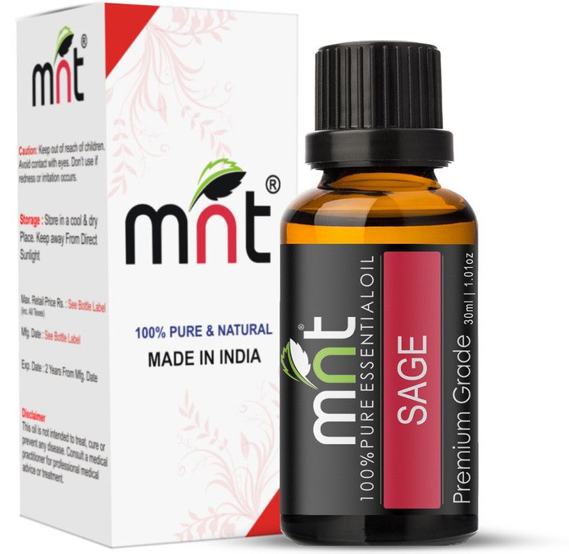 mnt Sage Essential Oil (30ML) 100% Pure Natural & Therapeutic Grade For Aromatherapy, Skin, Acne & Hair Growth  (30 ml)