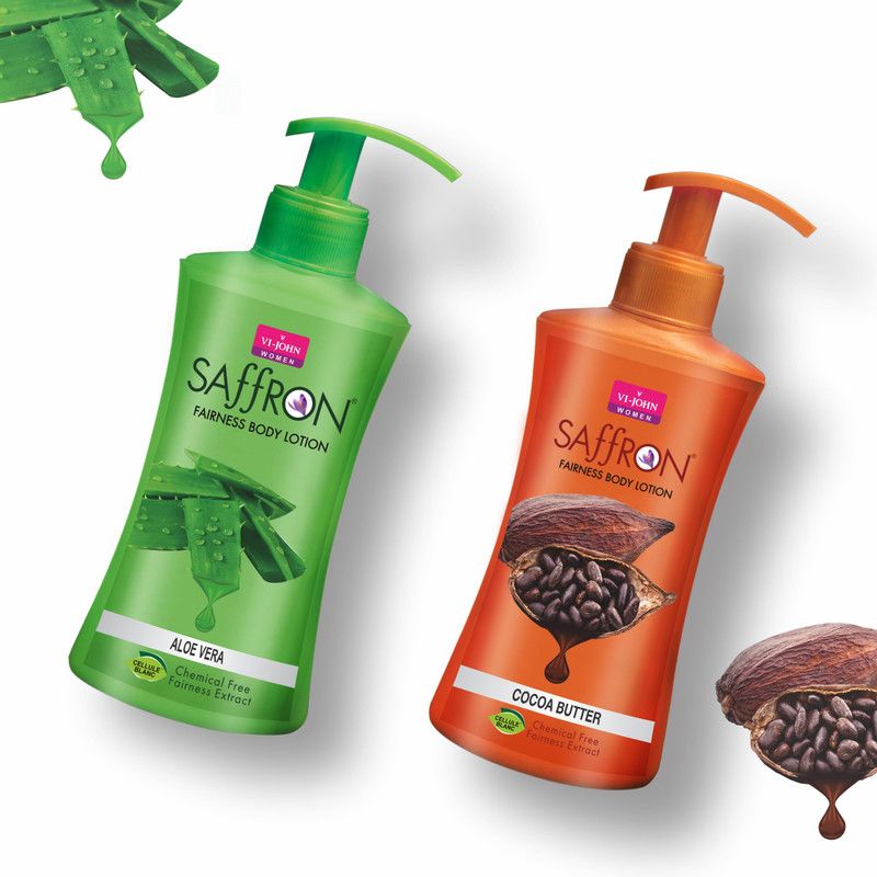 VI-JOHN Body Lotion Combo of 2 | 250 ml Each | For Men and Women | All Skin Types | Aloe Vera | Cocoa Butter  (500 ml)