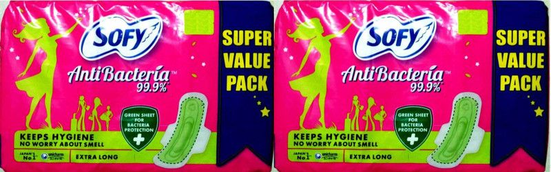 SOFY Antibecteria Extra Long Super Value (Pack of 48+48) Sanitary Pad  (Pack of 2)