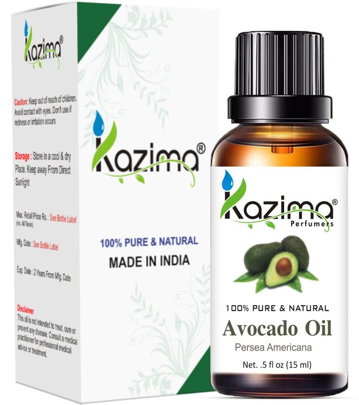 KAZIMA Avocado Cold Pressed Carrier Oil (15ML) Pure Natural For Skin Care & Hair Treatment  (15 ml)