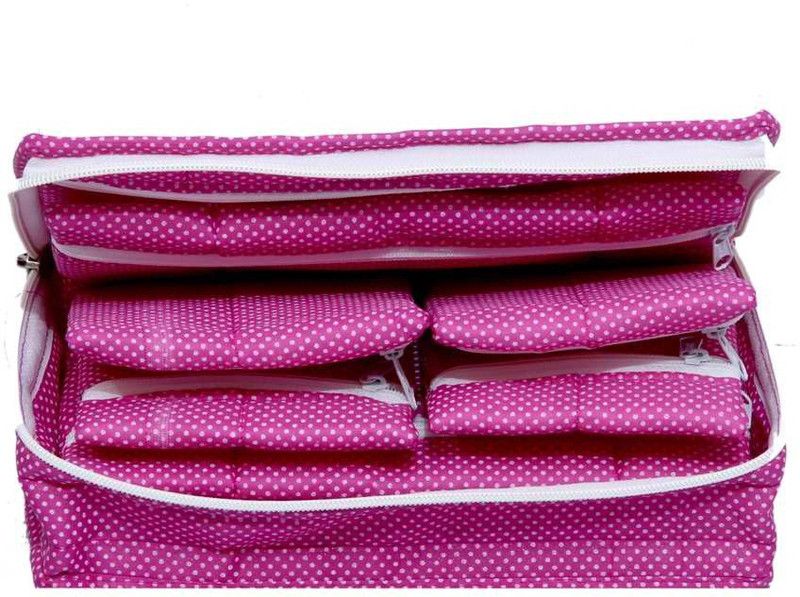 KUBER INDUSTRIES Locker Jewellery Vanity Box  (Pink)