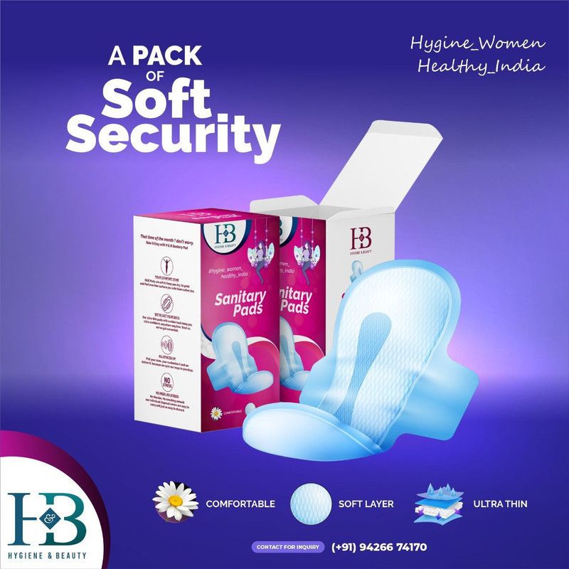 HB soft Sanitary Pad  (Pack of 10)