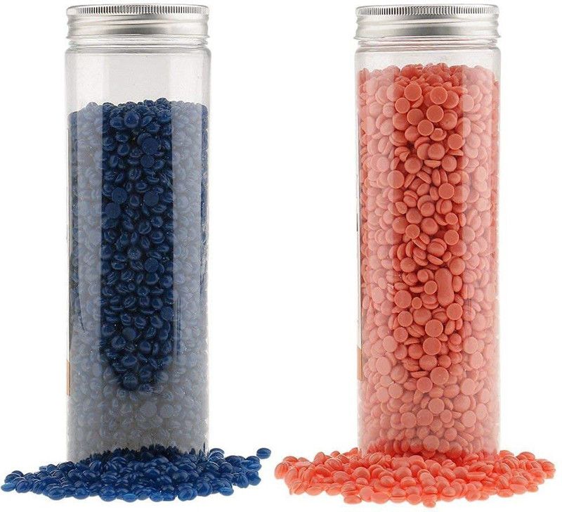 Ramya beauty care Hard Wax Beans Hair Removal Painless for Full Body Brazilian wax for Multi Colors Wax for Facial, Brazilian Bikini, Underarms, Back, Chest, Legs- Pearl Beads( 40x2) Wax  (80 g, Set of 2)