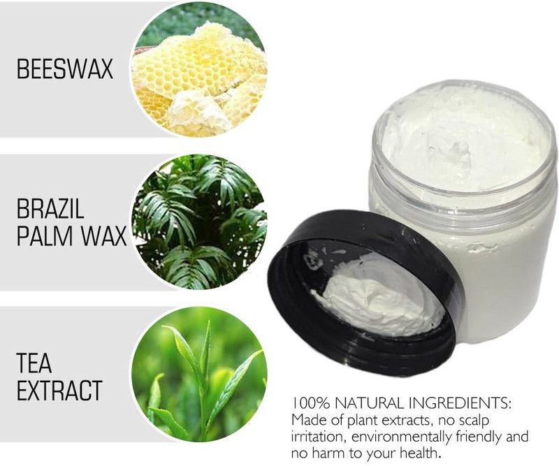 SEUNG TEMPORARY HAIR COLOR LONG LASTING WHITE COLOR HAIR WAX FOR MEN & WOMEN , WHITE