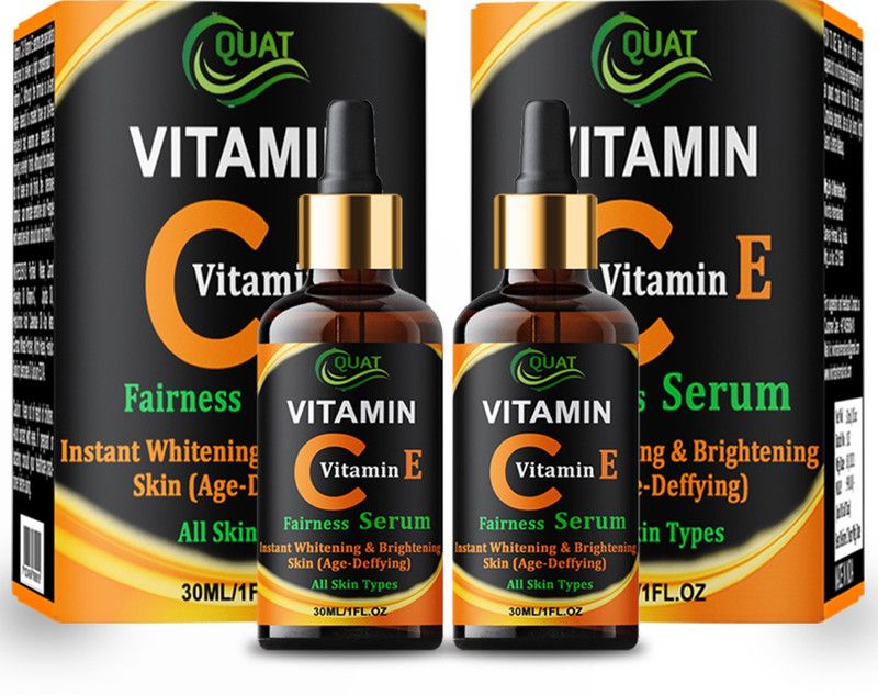 QUAT Vitamin C Fairness Serum With Hyaluronic Acid,Skin Brightening and Tan Removal  (60)