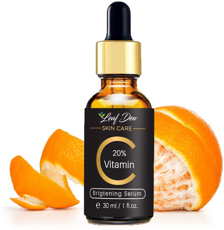 Leaf Dew Vitamin C & E Serum With Hyaluronic Acid, Glowing Skin & Age-Defying , Fairness Brightening Vitamin C+E Super Strength  (30 ml)