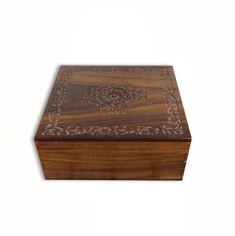 Miglani Antique Rosewood Vanity Box Storage Box Vanity Box  (Brown)