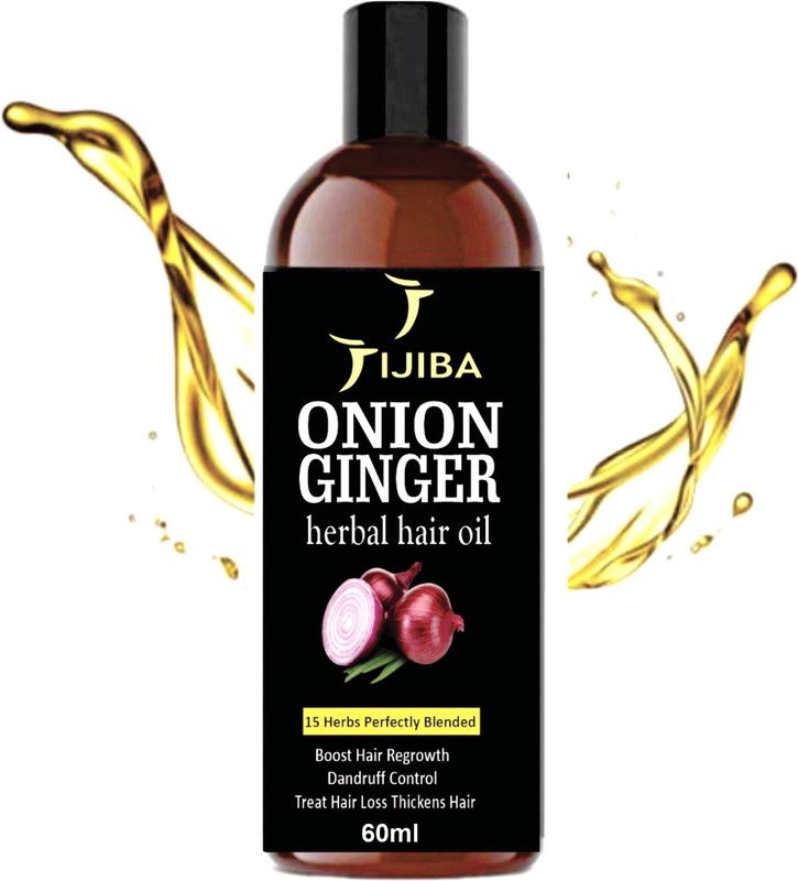 JIJIBA Onion Ginger Oil for Hair Growth with 13 natural oils Hair Oil  (60)
