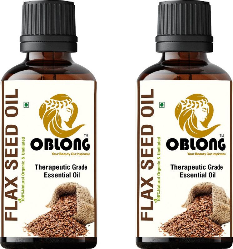 OBLONG PREMIUM QUALITY 100% ORGANIC FLAX SEED OIL 2 BOTTLE(S) OF 10ML  (20 ml)