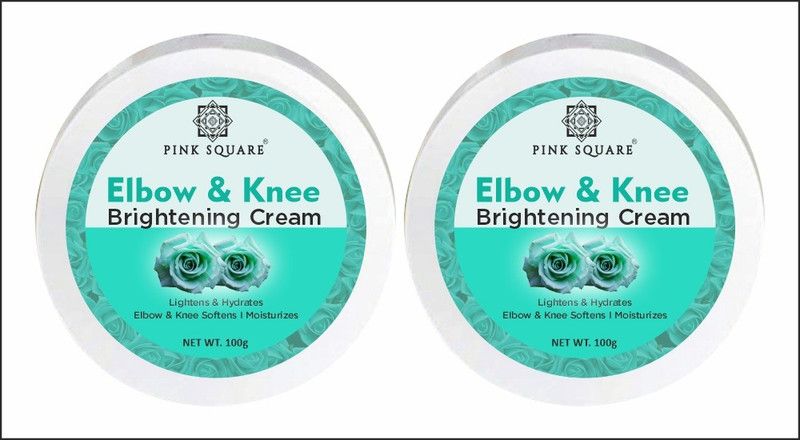 Pink Square 100 % Natural Blbow And Knee Brighting Cream Combo Pack Of 2  (200 g)