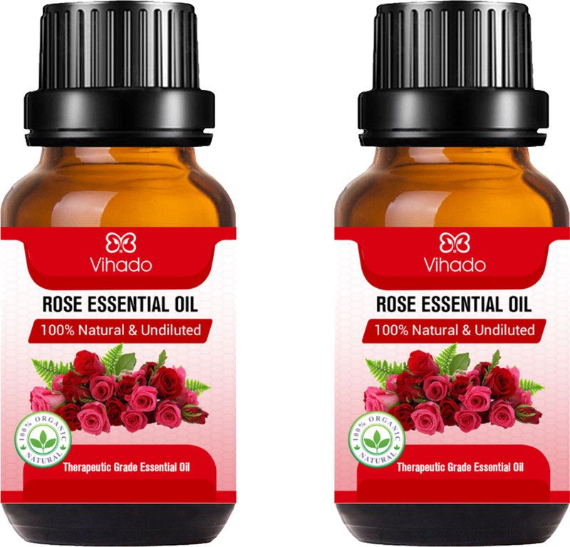 Vihado Best Rose Essential Oil (10 ml) (Pack of 2)  (20 ml)