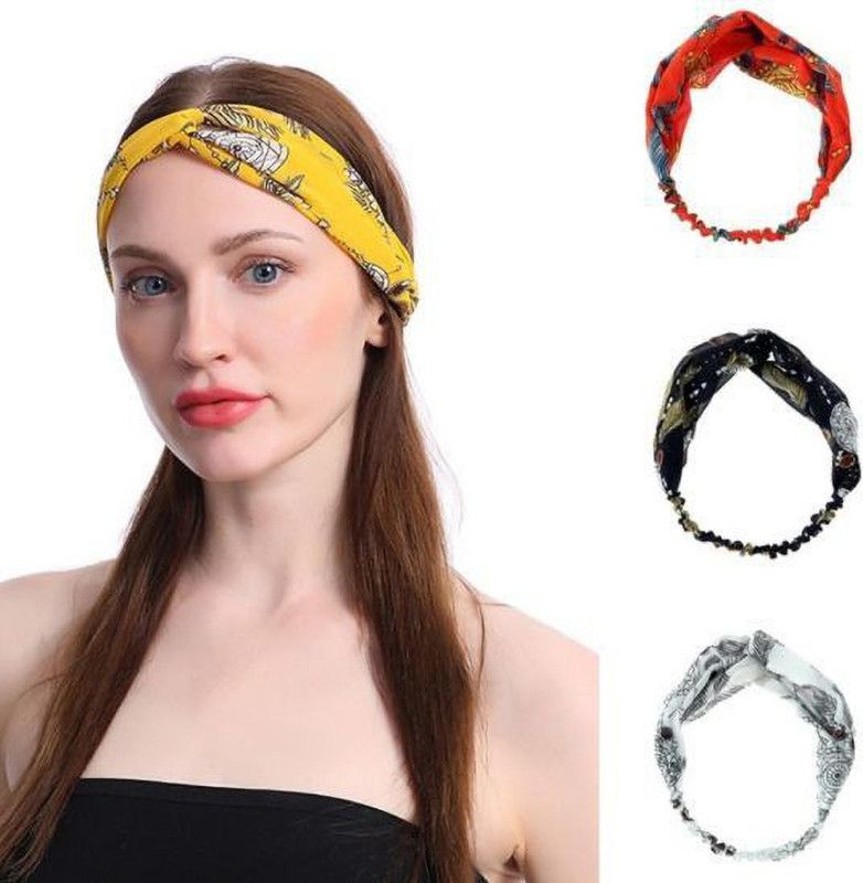 LVX HAIR BAND Hair Accessories Hair Band  (Multicolor, Green, White, Yellow)
