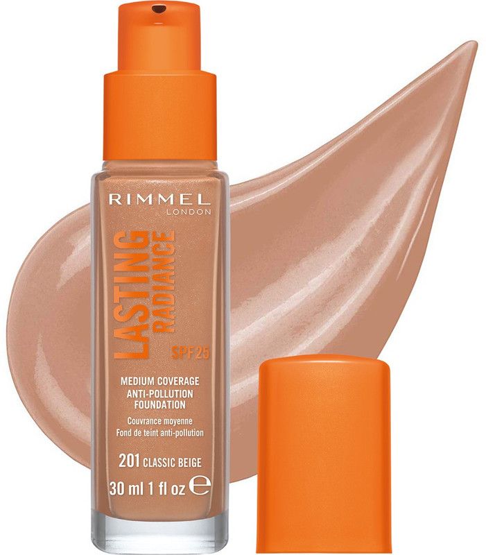 Rimmel London Lasting Radiance Medium coverage anti-pollution foundation , 30ml Foundation  (Classic Beige, 30 ml)
