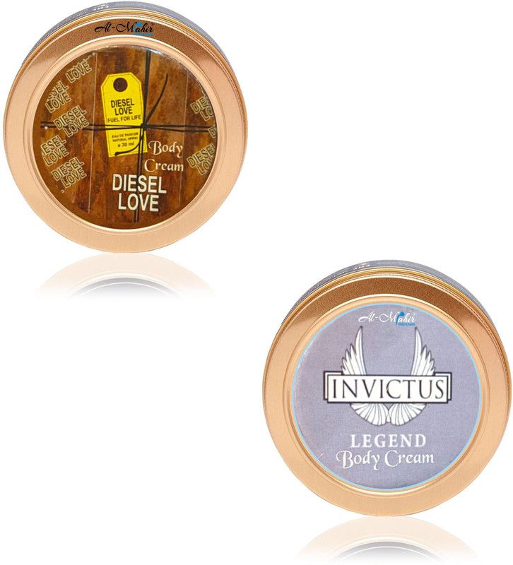 Al-Mahir Diesel Love + Invictus Perfumed Body Cream 15gm x 2  (30 g)