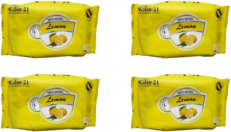 Kalee 21 LEMON FACIAL WIPES  (100 Tissues)