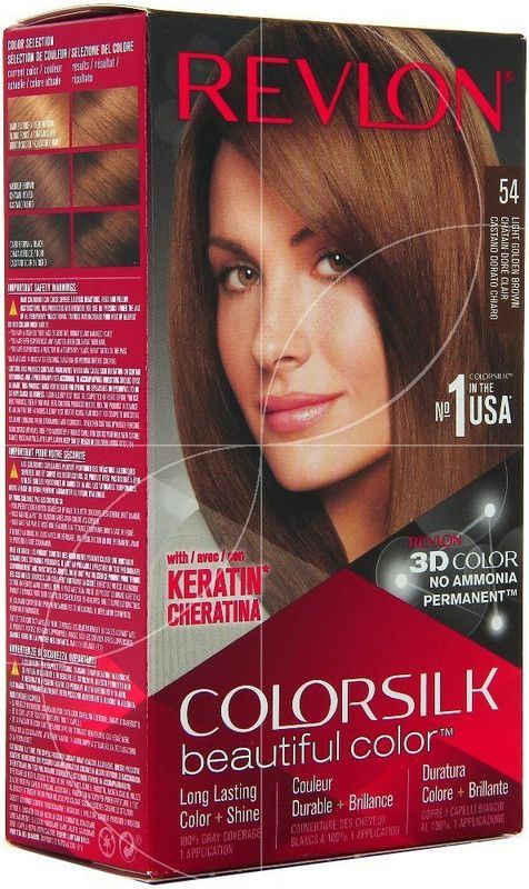 Revlon ColorSilk Beautiful Hair Color , Light Golden Brown