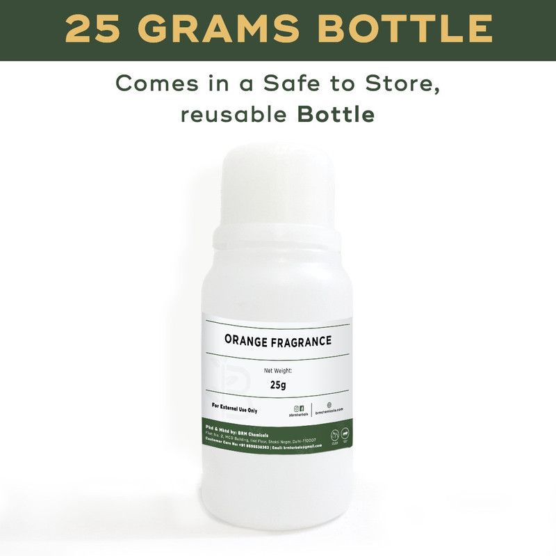 BRM Herbals Orange Fragrance Oil - 25 Grams Oil Soluble For Soap Making, Candle Making  (25 g)