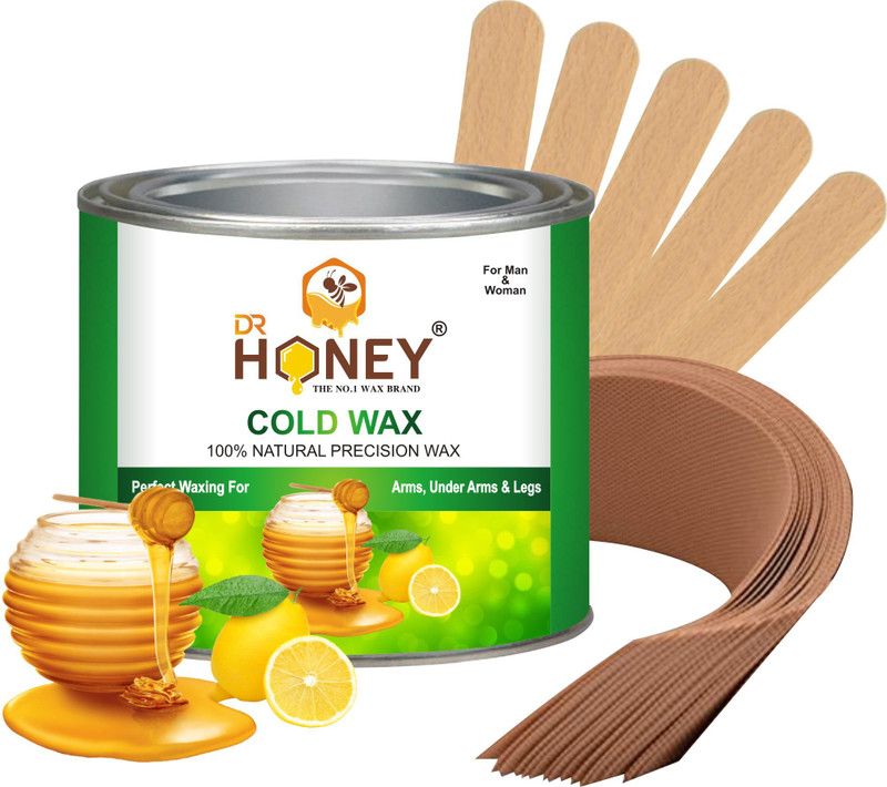 DR.HONEY cold wax 600.98 gram wax smooth and Organic waxing on arms legs Wax  (600.980000000002 g)
