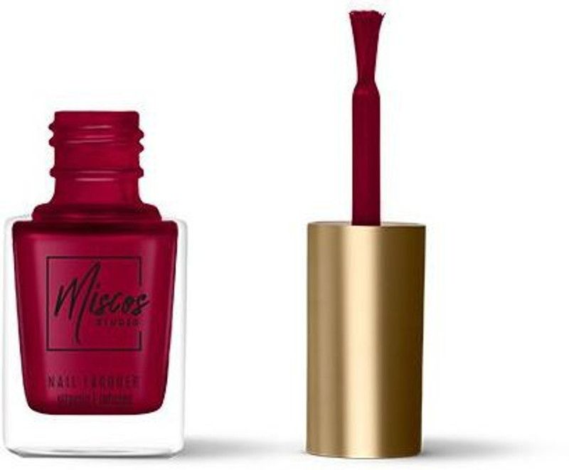Miscos Maroon Bridge, Nail Lacquer Glossy Pack of 2 Glossy maroon