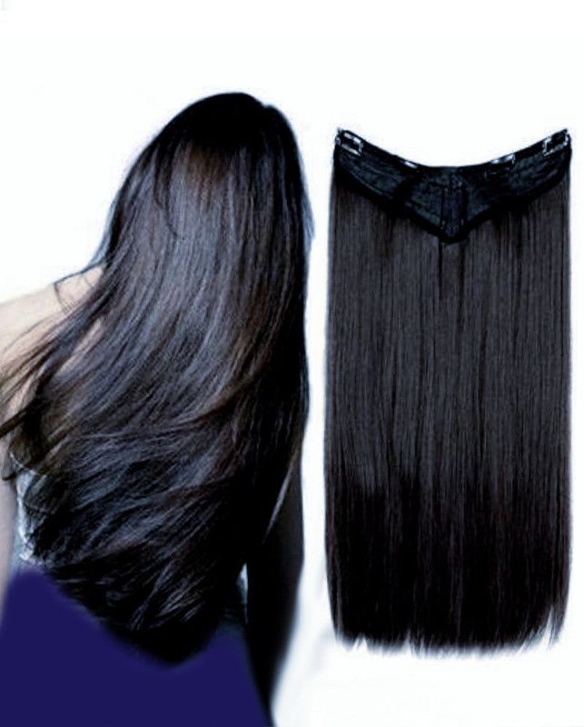 Rizi amazing looks like real human hair soft straight length increaser volumizer Hair Extension