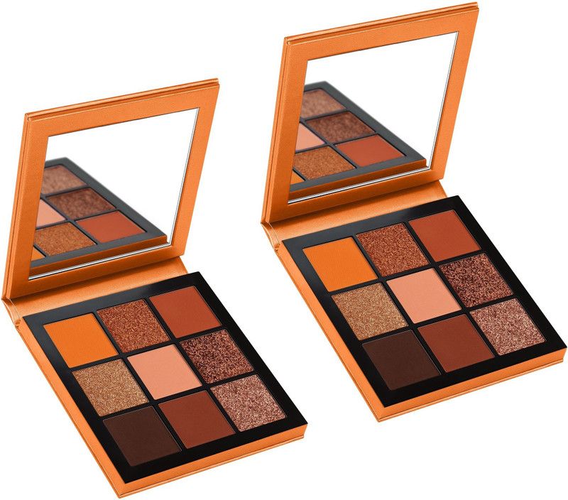 imelda 9 Colors Most Trending Topaz Obsession Eyeshadow Pack Of 2 18 g  (Multi color)