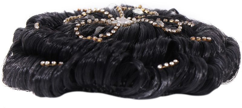 NAVMAV Party & Marriage Functions Bun Artificial Synthetic Juda for Girls & Women Hair Extension