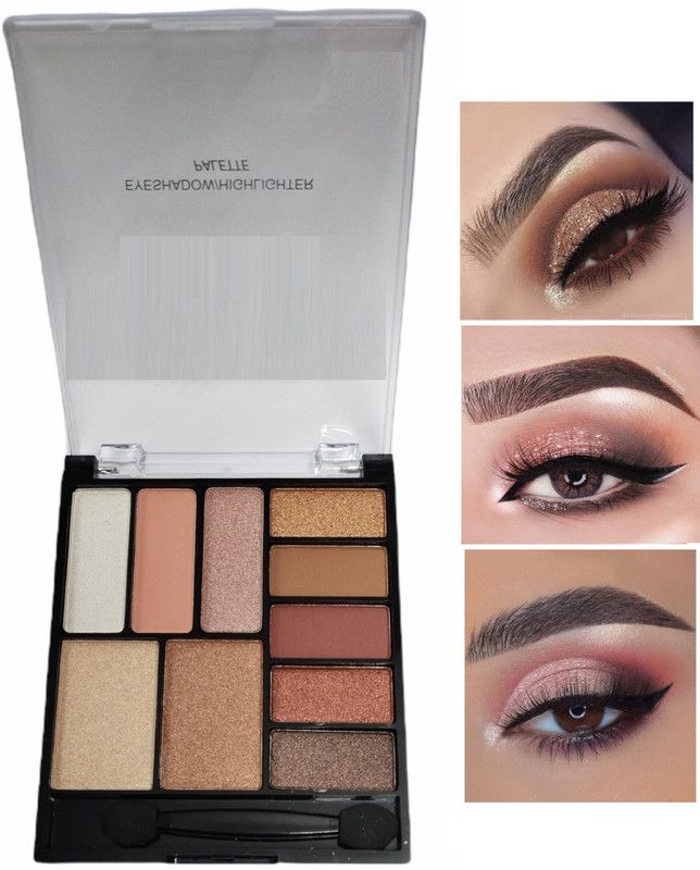 tanvi27 Shimmer Eye shadow and Highlighter Makeup Palette 16 g  (MULTI COLOR)