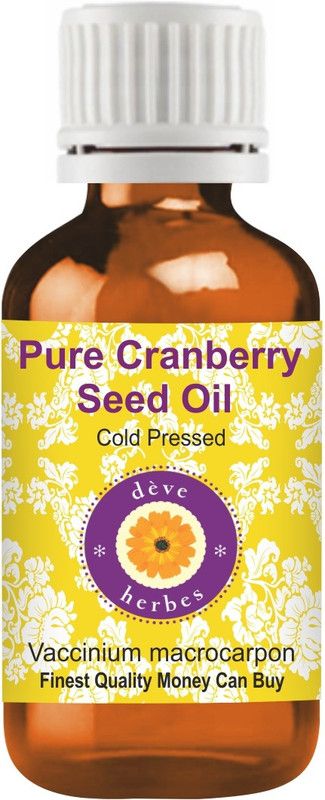 deve herbes Pure Cranberry Seed Oil (Vaccinium macrocarpon) 100% Natural Therapeutic Grade Cold Pressed  (15 ml)