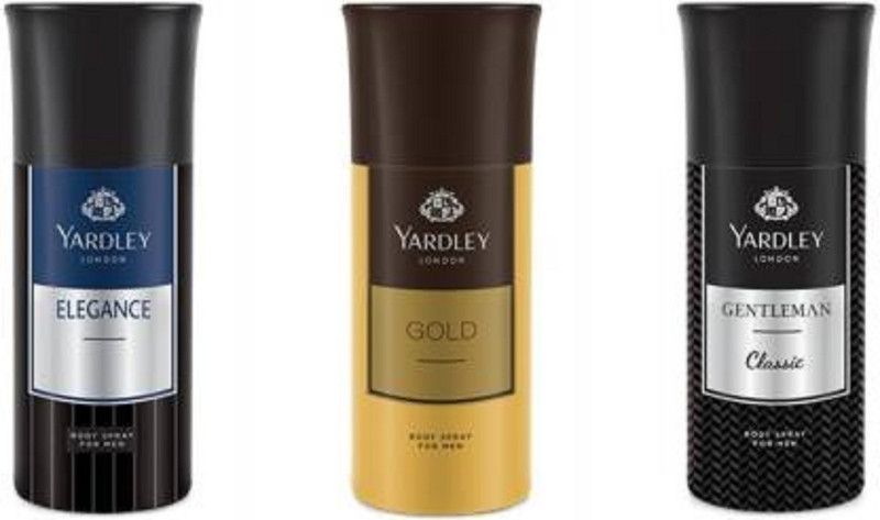 Yardley London london gentlmen ,gold ,engness Body Spray - For Men  (450 ml, Pack of 3)