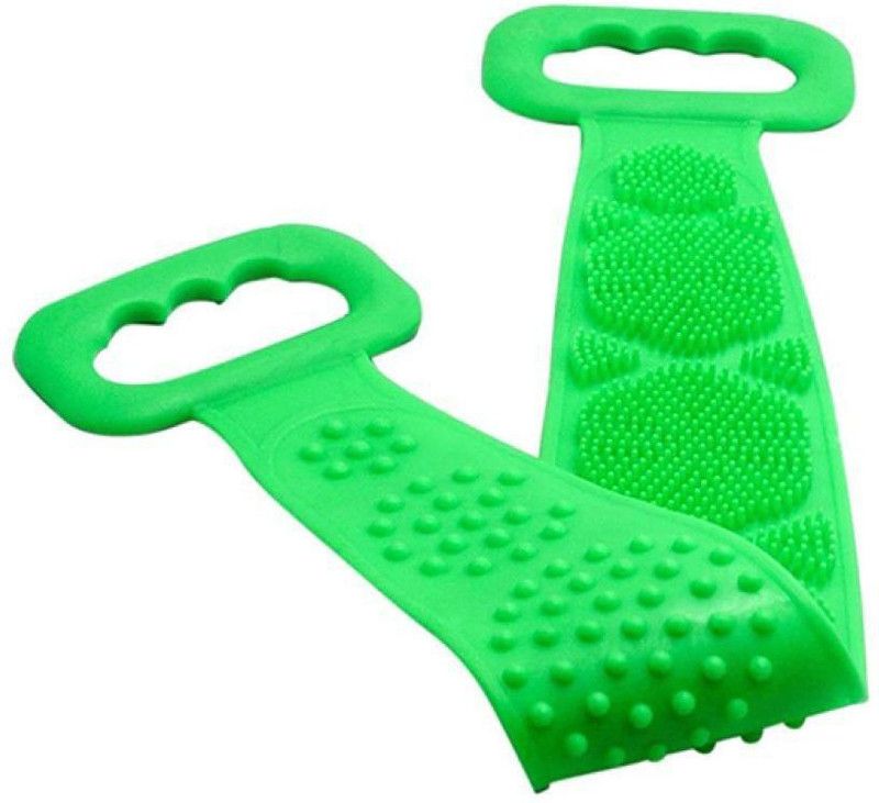 WHOLESALE BAY Silicone Body Scrubber Durable Back Scrubber Exfoliating Lathers Well Silicone Bath Back Brush Easy to Clean Comfortable Massage Back Scrubber for Shower