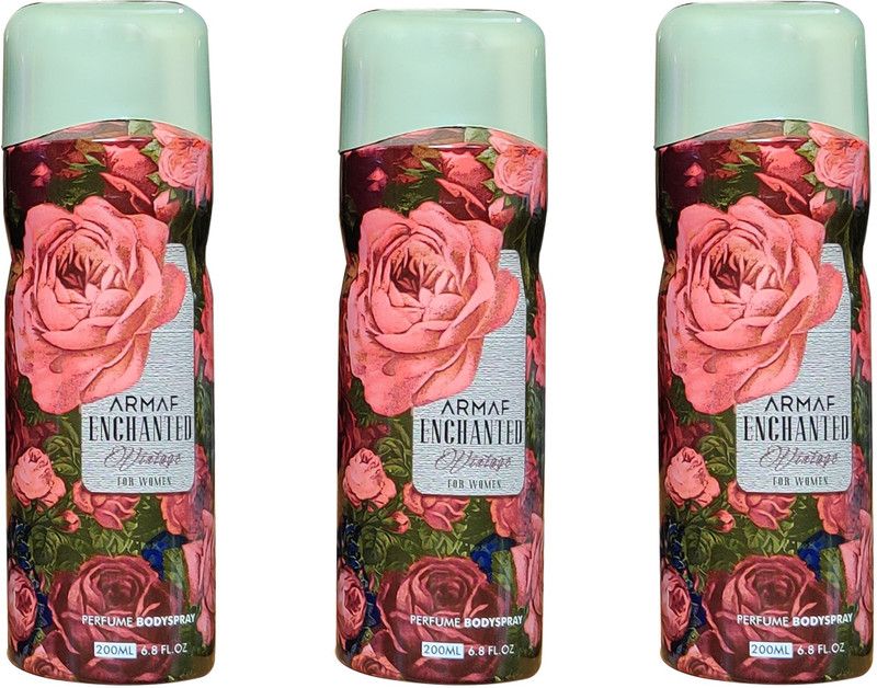 ARMAF ENCHANTED VINTAGE (PACK OF 3) Deodorant Spray - For Women  (600 ml, Pack of 3)