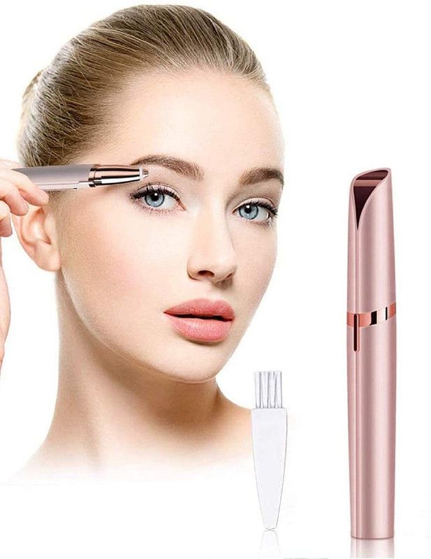 RUCHI WORLD Women'S Portable Safe Battery Operated Painless Electric Eyebrow Trimmer Facial Hair Remover[ONE TRIMMER AND ONE BATTERY] Wax  (100 g)