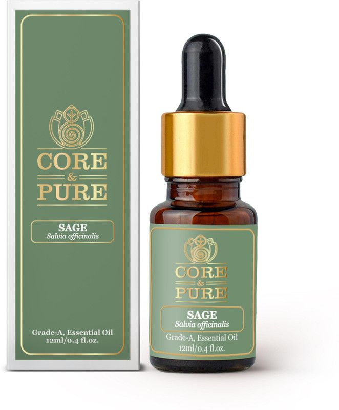 CORE & PURE Sage Grade-A, Essential Oil |Natural, Potent  (12 ml)