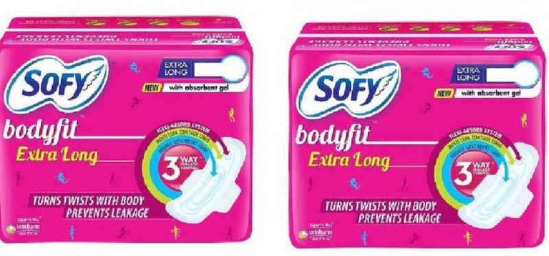 SOFY BodyFit Extra long Sanitary Pad  (Pack of 2)