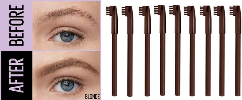 BLUEMERMAID BEST MATTE EYEBROW PENCILS FOR SHAPING EYEBROWS  (BROWN)