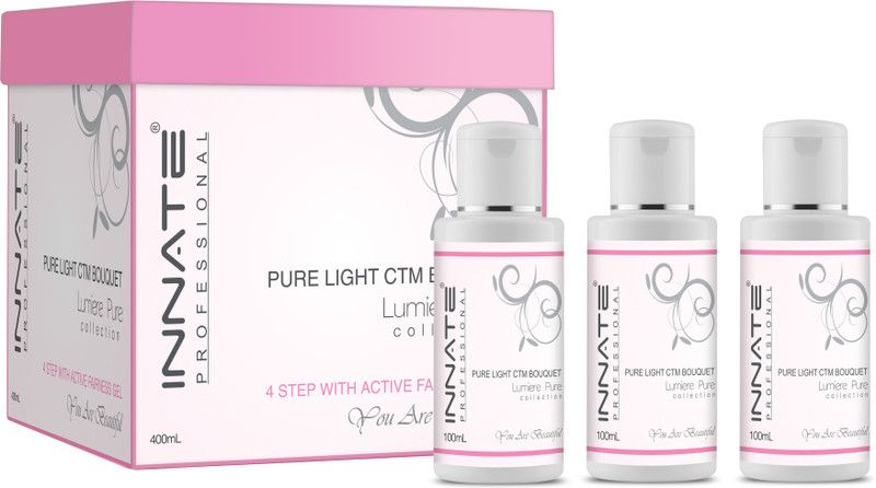 INNATE Pure Light CTM Facial Kit with Active Fairness Gel for Radiant & Glowing Skin  (4 x 100 ml)